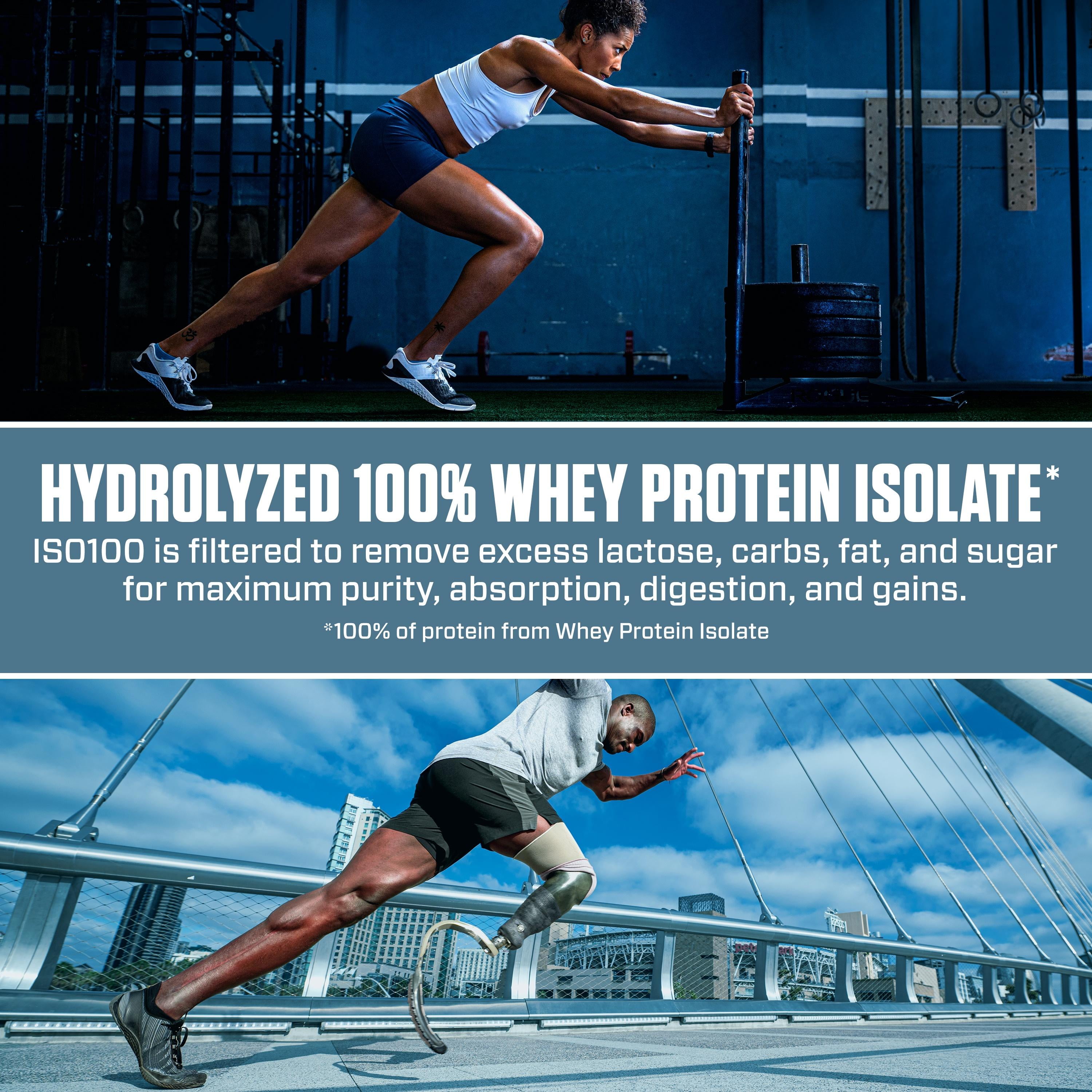 Dymatize ISO100 Whey Isolate Protein Powder 25g Protein Chocolate 3 Lbs