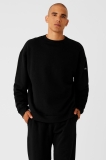 Alo Yoga Chill Crew Neck Pullover - Black