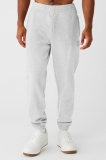 Alo Yoga Cuffed Nerown Heavy Weight Sweatpant - Athletic Heather Grey
