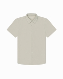 Bylt Ribbed+ Short Sleeve Button Down - Willow