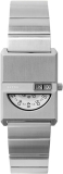 Breda 'Pulse Tandem' Silver and Metal Bracelet Watch - 26 MM