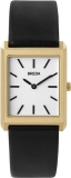 Breda Virgil 1736 Square Wrist Watch with Genuine Leather Band - 26 MM