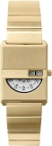 Breda 'Pulse Tandem' Gold and Metal Bracelet Watch - 26 MM