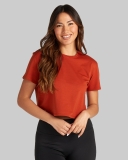 Bylt Essential Cropped Crew - Red Clay