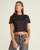 Bylt Essential Cropped Crew - Black
