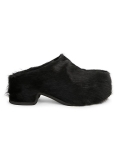 Dries Van Noten Dyed Calf Hair Clogs