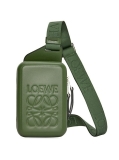 Loewe Logo Leather Molded Sling Bag