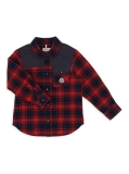 Moncler Little Kid's & Kid's Plaid Cotton Overshirt