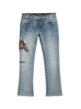 Amiri Little Kid's & Kid's Tiger Embroidered Jeans