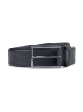 BOSS Printed-Leather Belt With Gunmetal Buckle