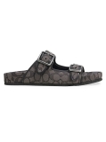 Coach Monogram Jaquard Two-Buckle Sandals