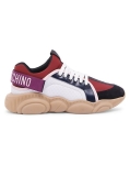 Moschino M.Sneakers Logo Textile & Leather Sneakers
