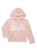 Barefoot Dreams Little Girl's & Girl's Barefoot Dreams x Barbie Limited Edition Logo Hoodie