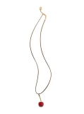 Jacquemus Enamel Cherry Pendant Necklace