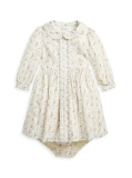 Polo Ralph Lauren Baby Girl's Floral Print Ruffled Dress & Bloomers Set