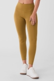 Alo Yoga High Waist Airlift Legging - Golden Olive Branch