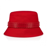 Christian Louboutin Bobino Spikes Bucket Hat - Canva and Spikes - Loubi