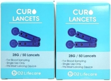 O2 Lifecare CUROfit 28G 100 Twist Top Lancets