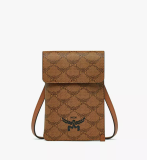 MCM Himmel Crossbody Pouch in Lauretos - Cognac