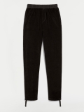 Suzie Kondi Gheg Men's Track Pants in Velour - Black