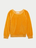 Suzie Kondi The Saba Raglan Top in Velour - Turmeric
