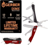 Gerber Gear Dime 12-in-1 Mini Multi-Tool - Red