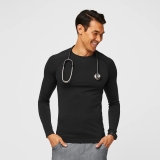 Figs Makato Seamless Longsleeve Underscrub - Black