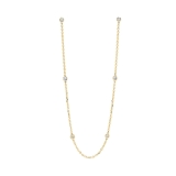 Tacori 1 1/2 CTW Diamond By The Yard Bezel Diamond Necklace in 14K - Yellow Gold