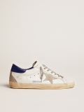 Golden Goose Women's Super-Star with Suede Star and Blue Heel Tab