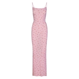 Skims Soft Lounge Long Slip Dress - Cherry Blossom Print