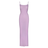 Skims Soft Lounge Long Slip Dress - Sugar Plum