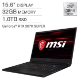 MSI GS66 Stealth Gaming Laptop - 10th Gen Intel Core i9-10980HK - GeForce RTX 2070 Super Max-Q - 240Hz 1080p Display - Windows 1