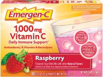 Emergen-C 1000mg Vitamin C Raspberry Flavor - 30 Paket