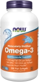 NOW Supplements Omega-3 - 200 Tablet