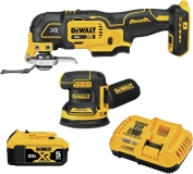 Dewalt 20V Max Orbital Sander and Oscillating Tool - Cordless Woodworking 2-Tool Set