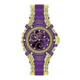 Invicta Gladiator 1.0836 Carat Diamond Women's Watch Mother of Pearl Dial - 43.2mm Purple & Gold (42239)
