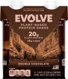 Evolve Plant Based Protein Shake - Double Chocolate - 11 Fl Oz - 4'lü Paket