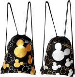 Disney Mickey Mouse Drawstring Backpack 2 Pack