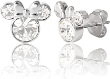 Disney Womens Minnie Mouse Birthstone Stud Earrings