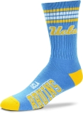 NCAA UCLA Bruins 4 Stripe Deuce Crew Sock Team Color - Large