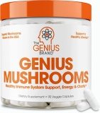 Genius Mushroom - Immune System Booster & Nootropic Brain Supplement - 90 Adet