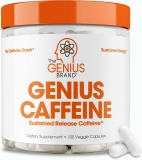Genius Caffeine Pills 100mg - Extended -Release Microencapsulated Caffeine Pills - 100 Kapsül