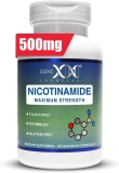 Genex Formulas - Nicotinamide 500 mg Vitamin B3 Flush Free Niacin Capsules  - 100 Kapsül