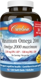 Carlson - Maximum Omega 2000 Norwegian Fish Oil Supplement - 120 Adet