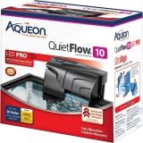 Aqueon QuietFlow 10 LED PRO Aquarium Fish Tank Power Filter - 20 Gallon