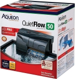 Aqueon QuietFlow 50 LED PRO Aquarium Fish Tank Power Filter - 50 Gallon
