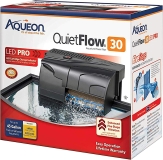 Aqueon QuietFlow 30 LED PRO Aquarium Fish Tank Power Filter - 45 Gallon