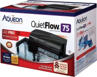 Aqueon QuietFlow 75 LED PRO Aquarium Fish Tank Power Filter - 90 Gallon