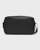 Bottega Veneta Men's Avenue Large Intrecciato Crossbody Bag