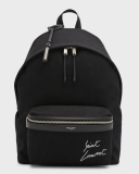 Saint Lauren Men's Logo City Backpack